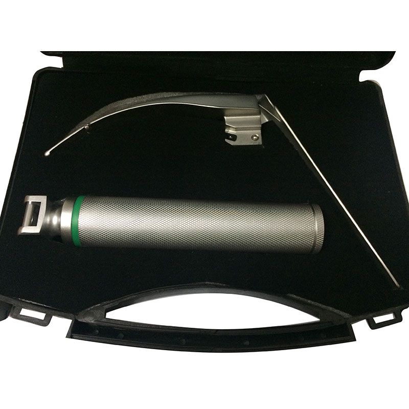 McCoy Laryngoscope Blade with Handle Kit Fiber Optic